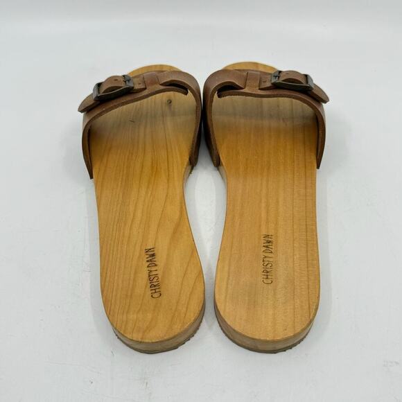 CHRISTY DAWN Ventura Wood Clog in Cognac Leather - Picture 3 of 8